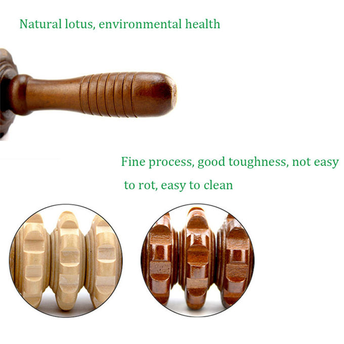 Il bastone di legno del rullo di massaggio di lunghezza 39cm efficacemente migliora la circolazione sanguigna