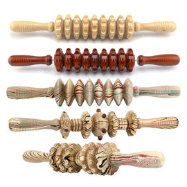 Porcellana Il bastone di legno del rullo di massaggio di lunghezza 39cm efficacemente migliora la circolazione sanguigna fabbrica