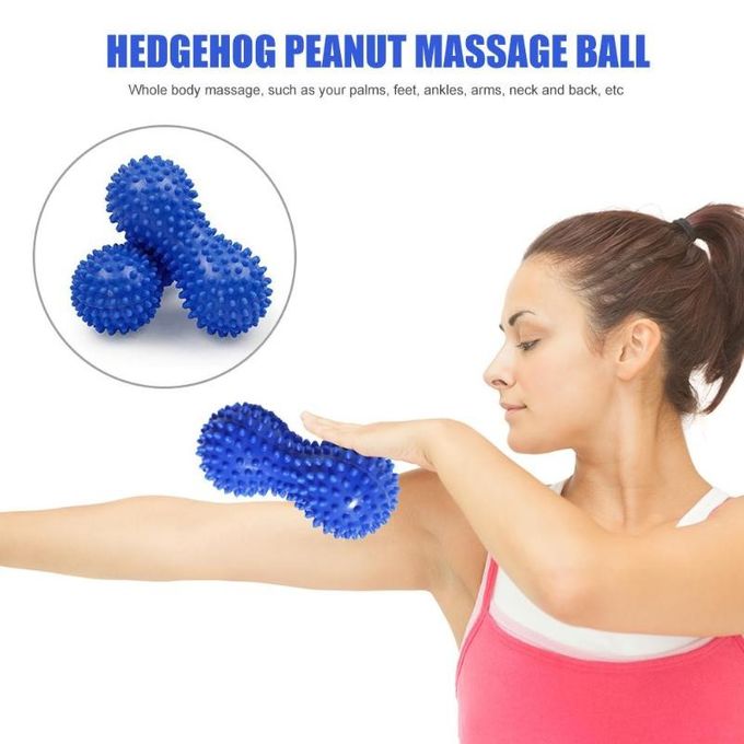Dimensioni materiale del PVC della palla di forma fisica di yoga del massaggiatore del piede di Shiatsu di forma dell'arachide 150 * 70 * 70 millimetri
